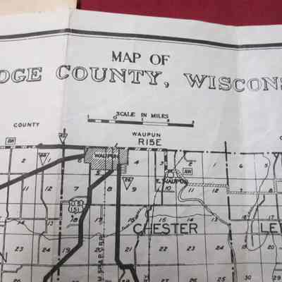 Map of Dodge County, Compliments of Clerk, Walter Oberdiek