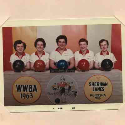 Photograph, Bowling, 1963, Damsteegt Drugs, WWBA Kenosha, Tulip Lanes