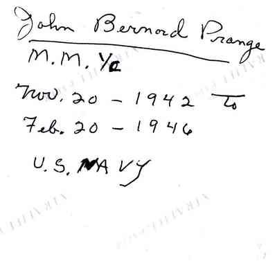 Photo of John Bernard Prange.