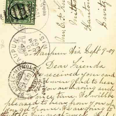 Warden's residence postcard.
