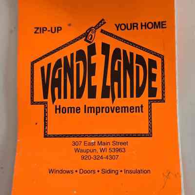 Note Pad, Vande Zander Home Improvements