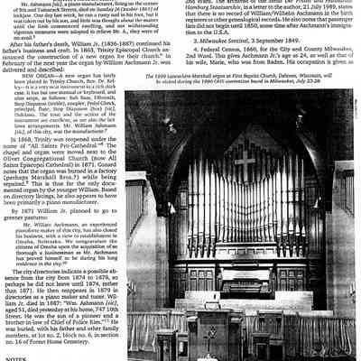 Articles About Odenbrett Organs