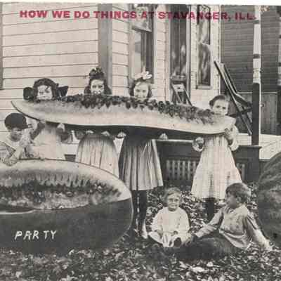 Postcard Melon Party