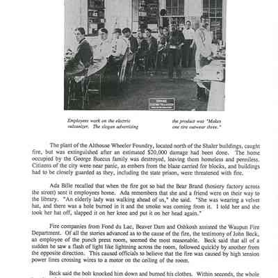 Page from booklet of "A Very Large Wizard of Oz"