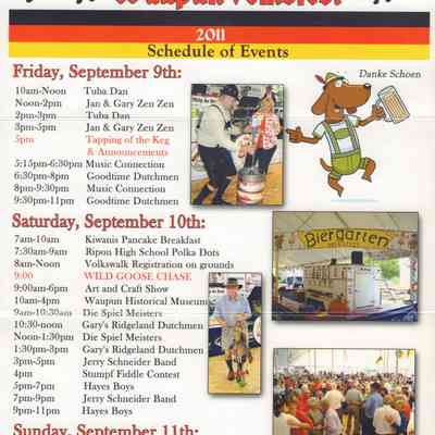 Program, Volksfest, 2011
