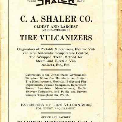 Shaler advertising booklet.