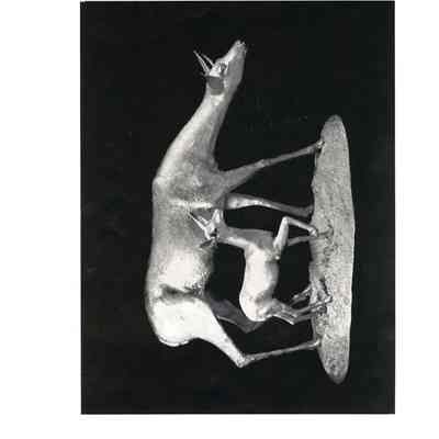 Sculpture of Group of Deer