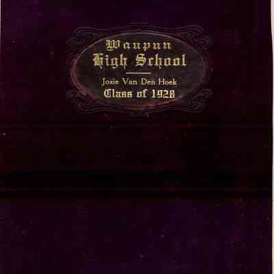 Diploma from Class of 1928
