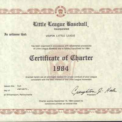 Charter, 1984 Little League