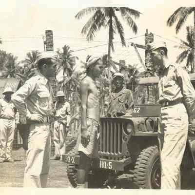Photo of several men during WWII.