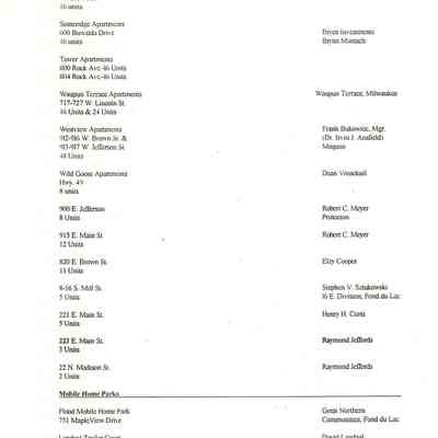 Pg. 21, Apartments- Mobile Home Parks