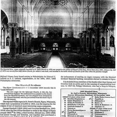Articles About Odenbrett Organs