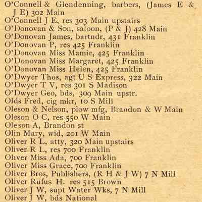 Waupun Directory 1898