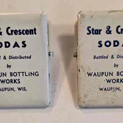 Clips, Metal, Waupun Bottling Works, Star and Crescent