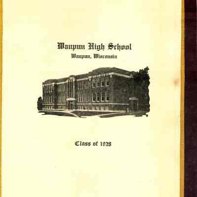 Waupun High School Diploma-1928