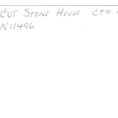 Back of photo of Cut Stone Home