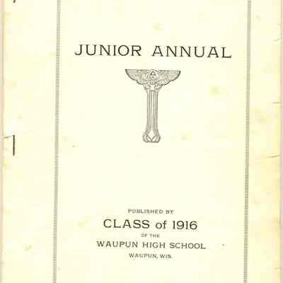 1916 Waupun HS Yearbook