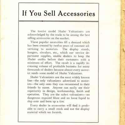 Shaler advertising booklet.