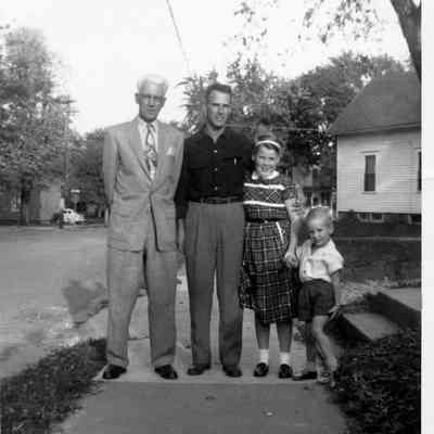 Photograph, Earl Nelson Wilcox, Quinten Wilcox, Marla Wilcox, Criag Wilcox
