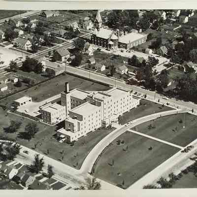 Waupun 1950's aerial photos.