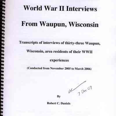 WWII interviews by Robert Daniels.