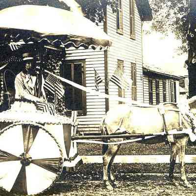Postcard, Parade, Homecoming, July 1908