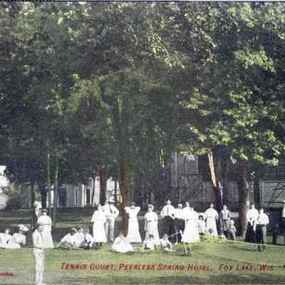 Postcard, Peerless Spring Hotel, Fox Lake