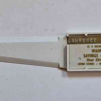 Letter Opener, Waupun Savings & Loan