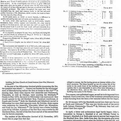 Articles About Odenbrett Organs