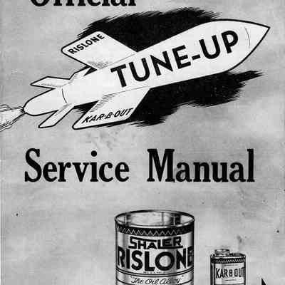 Booklet, Shaler, Official Rislone Tune-up Kar-B-Out Service Manual