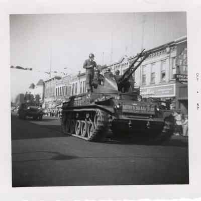 Photograph, Parade, October 1957, Tank, Battery A