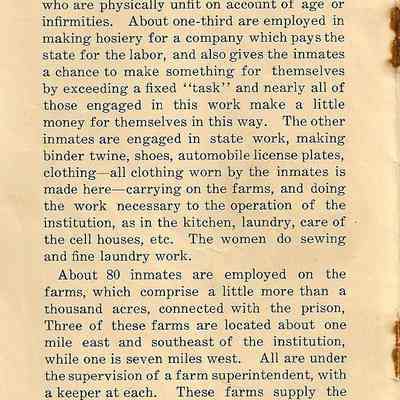 Souvenir Booklet from the Wisconsin State Prison.