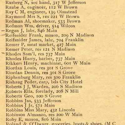 Waupun Directory 1898