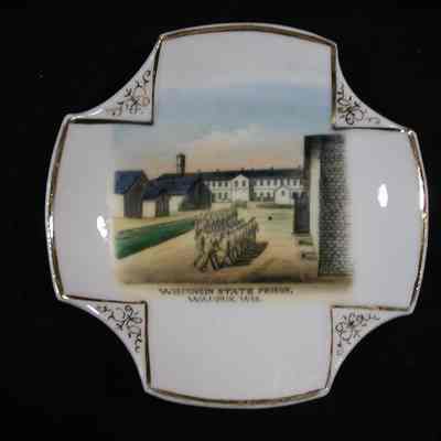 Dish, Souvenir, Corrections, Wisconsin State Prison, H H Hoard
