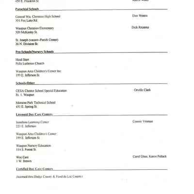 Pg. 24, Schools, Daycare