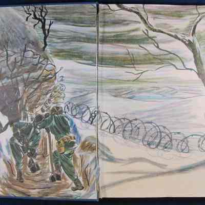 Hand painted drawing by Beckerman