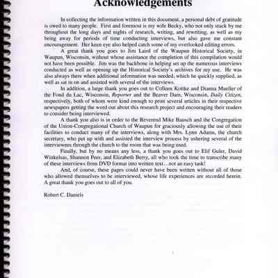 WWII interviews by Robert Daniels.