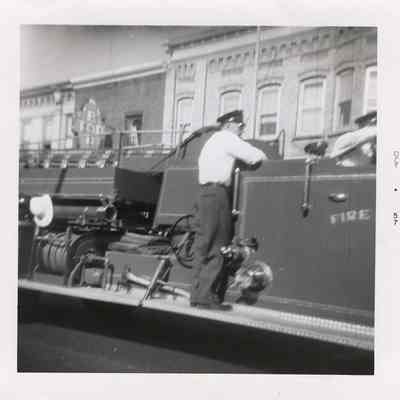 Photograph, Parade, October 1957, Fire Department