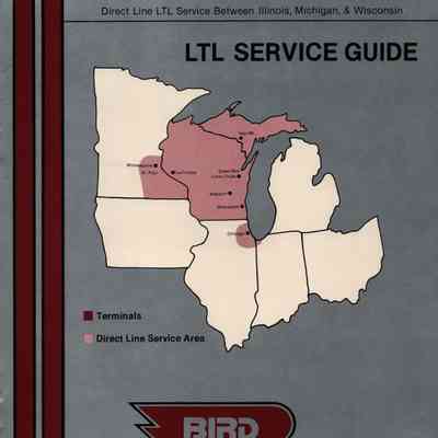 Brochure, Bird Trucking, LTL Service Guide