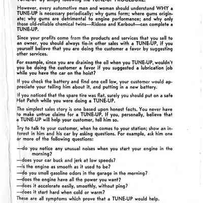 Official Tune-up Service manual for Rislone.