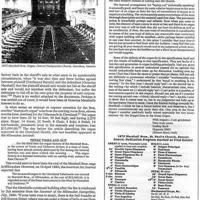 Articles About Odenbrett Organs