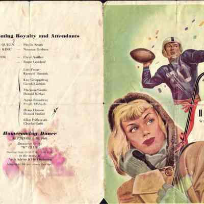 Waupun High School "Homecoming" Waupun vs Hartford Sept 30 1949: Origformat: Other