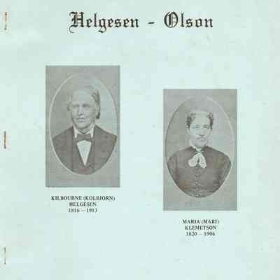Helgeson - Olson Genealogy