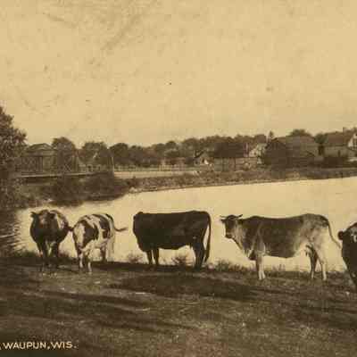 Postcard, Parks, Mill Pond, Scene Above Dam, #7253