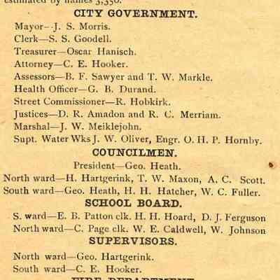 Waupun Directory 1898