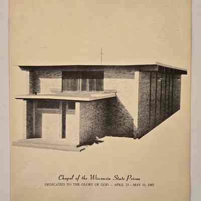 Corrections, Wisconsin State Prison, Chapel, Dedicated May 10, 1965