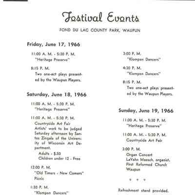 Festival Events.