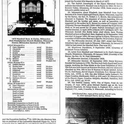 Articles About Odenbrett Organs