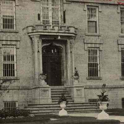 Postcard, Corrections, Wisconsin State Prison, Entrance Main Building