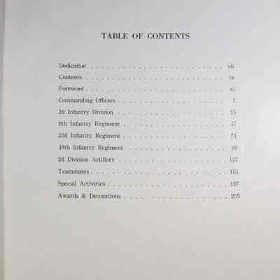 Table of contents